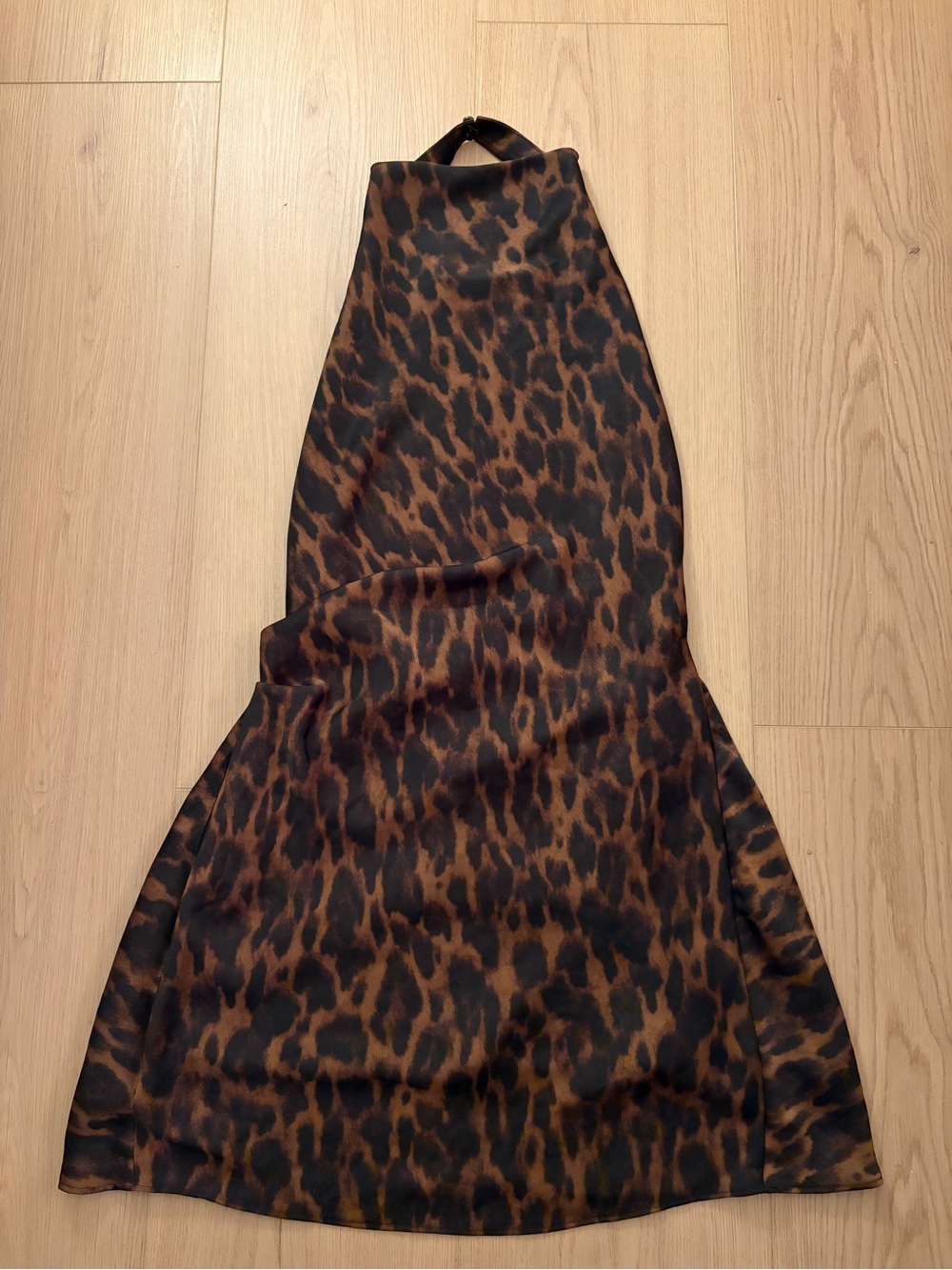Aritzia TEN Leopard Print Slip Dress in Brown and Black